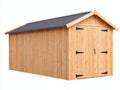 Casetta da giardino-Legno-400x300x230 cm-Naturale-Stile rustico moderno