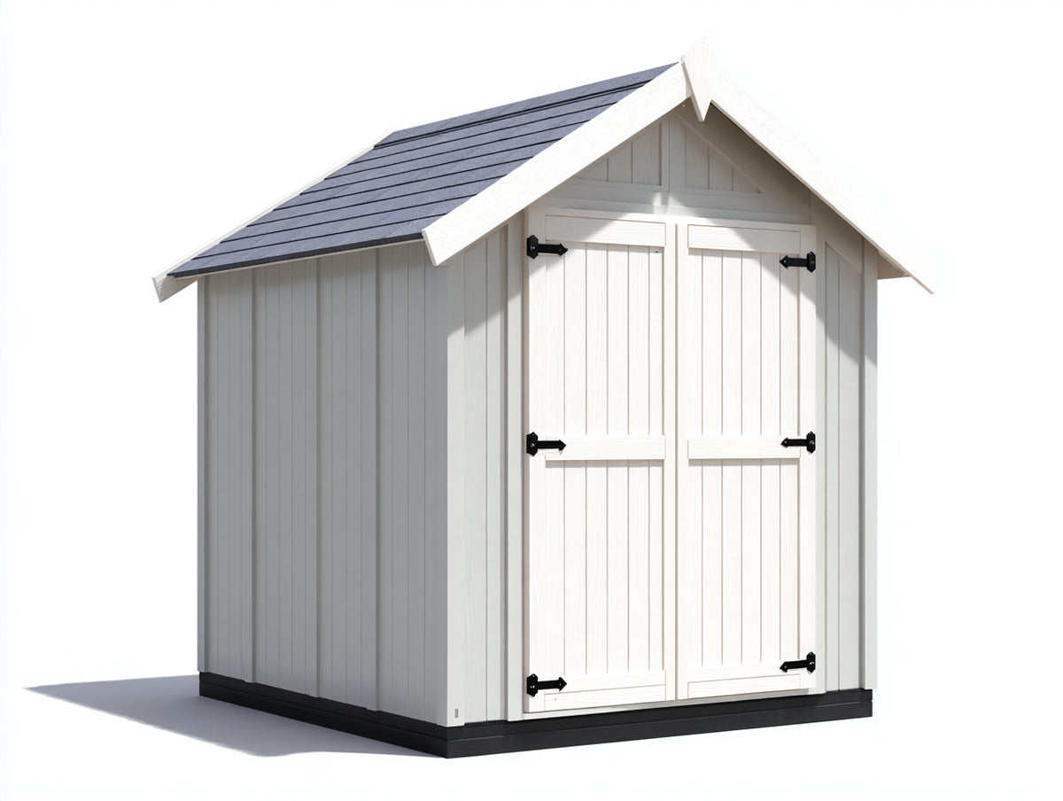 Casetta da giardino-Legno-280x220x210 cm-Bianco-Stile classico moderno